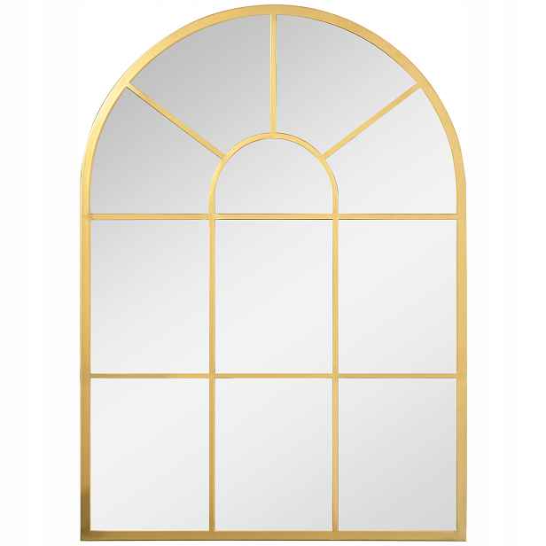 Zrcadlo Homcom 830-631V00GD, 70x50 cm, kovový rám, zlaté