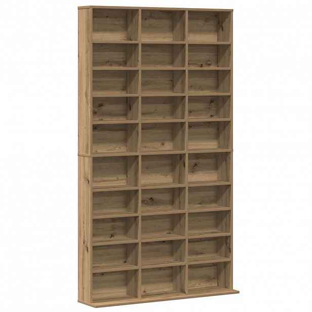 vidaXL CD skříň Artisanový dub 101 x 23 x 177,5 cm Kompozitní dřevo