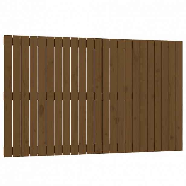 vidaXL Nástěnné čelo postele medově hnědé 147x3x90 cm masivní borovice