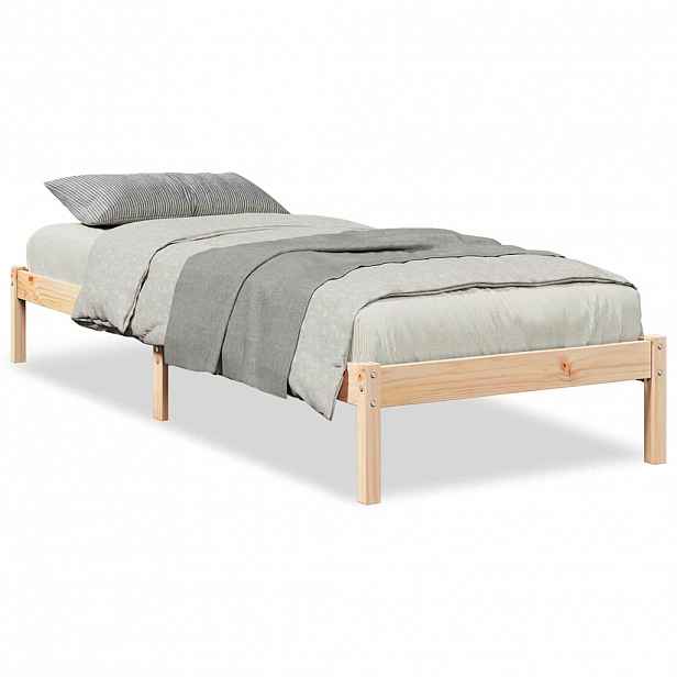 vidaXL Prodloužený rám postele bez matrace 90 x 220 cm borovice