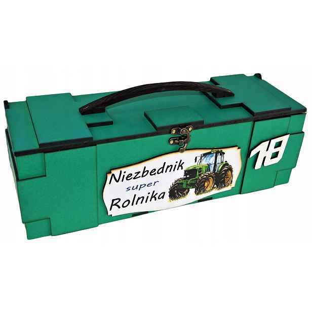 Vtipný Dárek k 18. narozeninám farmáře, krabička na alkohol, párty gadget!!