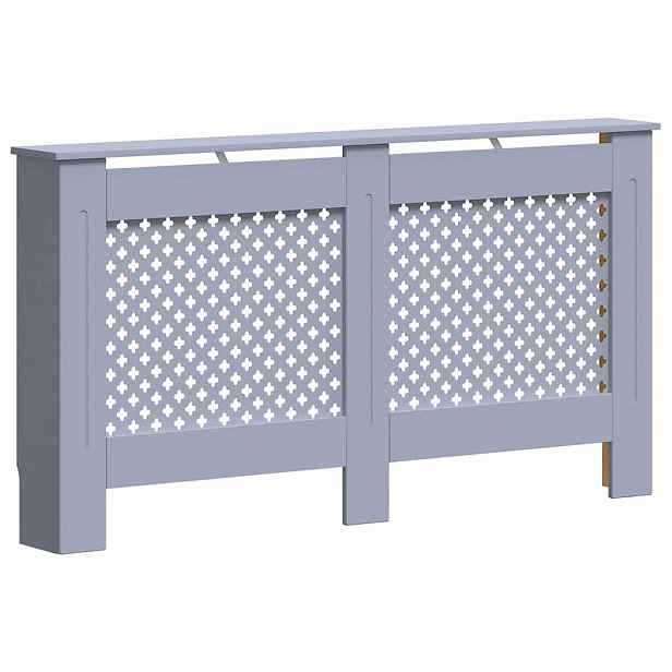 vidaXL Kryt na radiátor antracitový 152 x 19 x 81,5 cm MDF