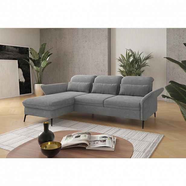 Sit & More ROHOVÁ SEDAČKA, textil, šedá