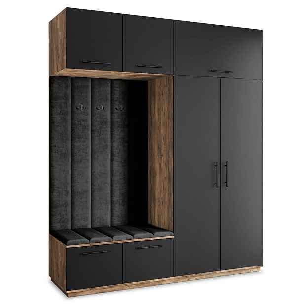 MASSENO MODERNÍ PŘEDSÍŇOVÁ SKŘÍŇ REMA, 200/240/60 cm, dekor dub