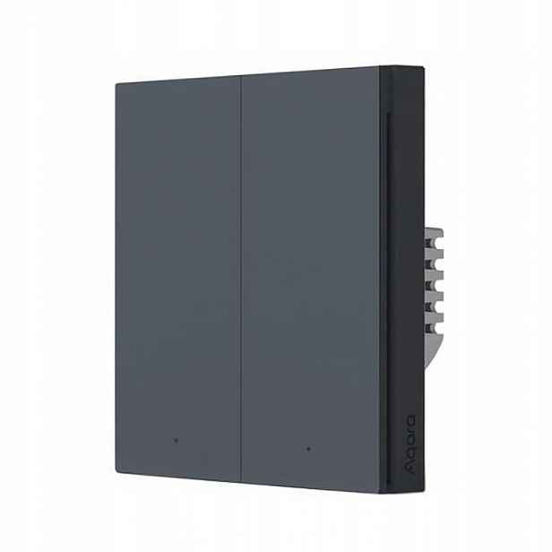 Aqara H1 Vypínač světla 2 tlačítka N+l Space Grey verze Eu