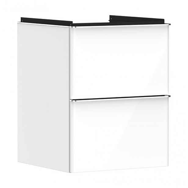 Skříňka pod umyvadlo bez umyvadla Hansgrohe Xelu Q 48x62,5x47,5 cm bílá lesklá 54019000