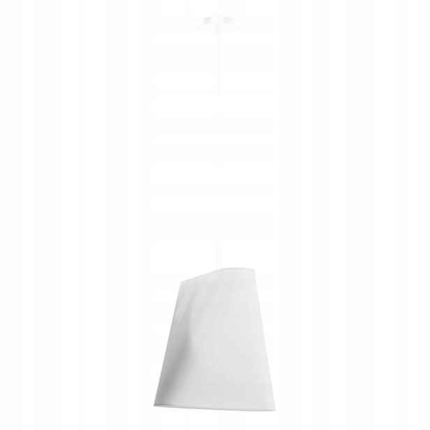 Sollux Závěsná lampa bílá designová tkanina moderní nad ostrovní stůl