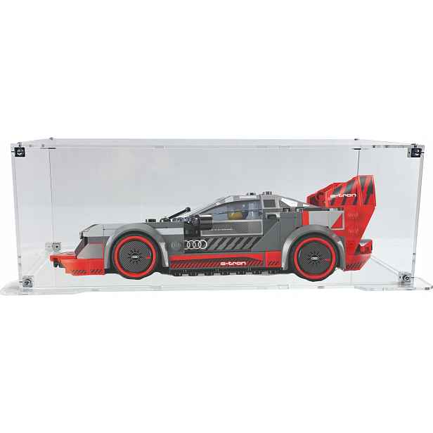 Vitrína s podstavcem Drewlandia pro sadu Lego 76921 Závodní Audi S1