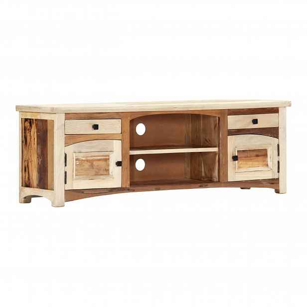 Skříňka pod Tv 120x30x40 Lite Dřevo Recyklovaný Rustikální Industriální styl