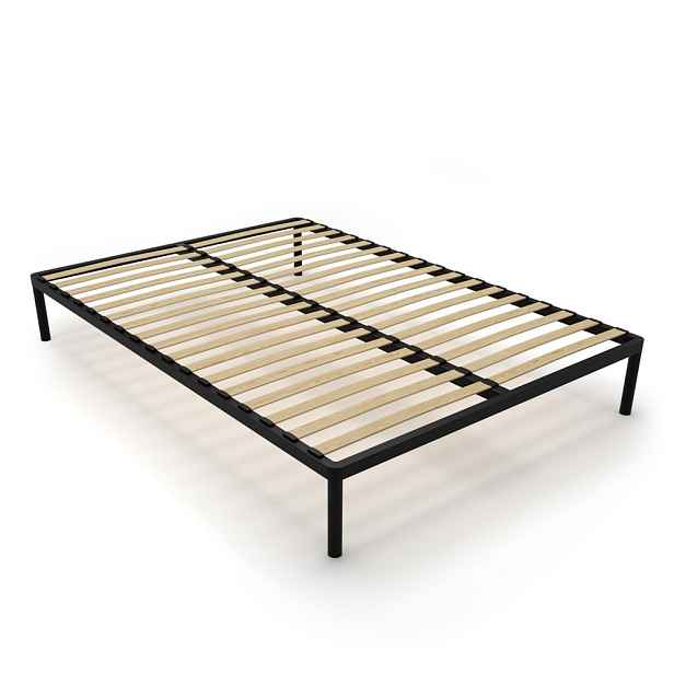 TP Living Kovový rám postele Alu 140x200 černý
