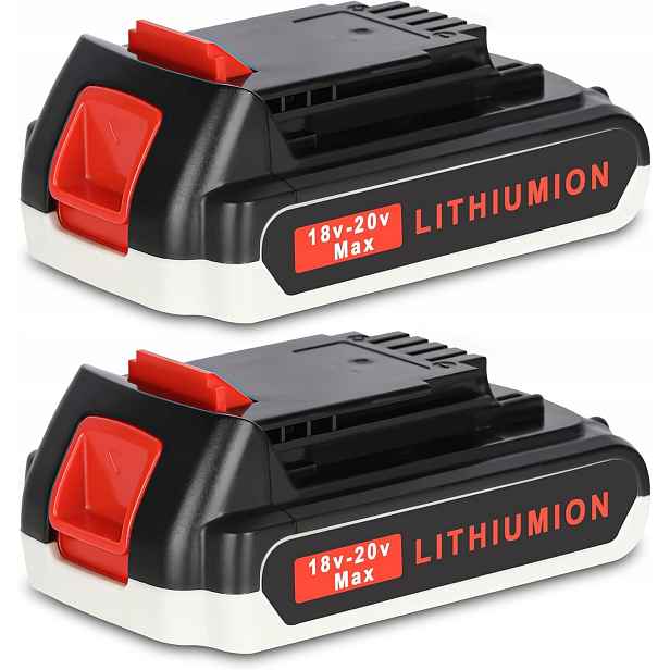 Akumulátor 2 kusy náhradní pro elektrické nářadí Black+Decker 18 V A1S025