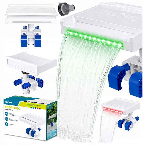Fontána vodní s Led osvětlením pro zahradní bazény Bestway 8 režimů