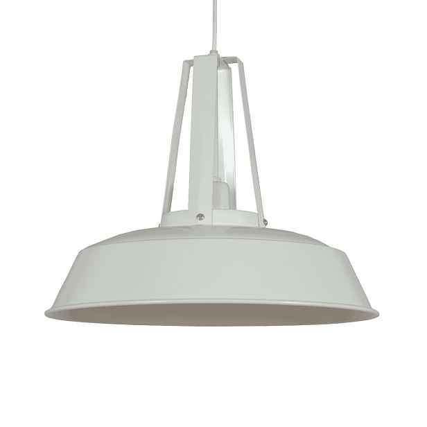 Krémové závěsné kovové retro světlo Industria Shiny cream - Ø 36 *32 cm Collectione