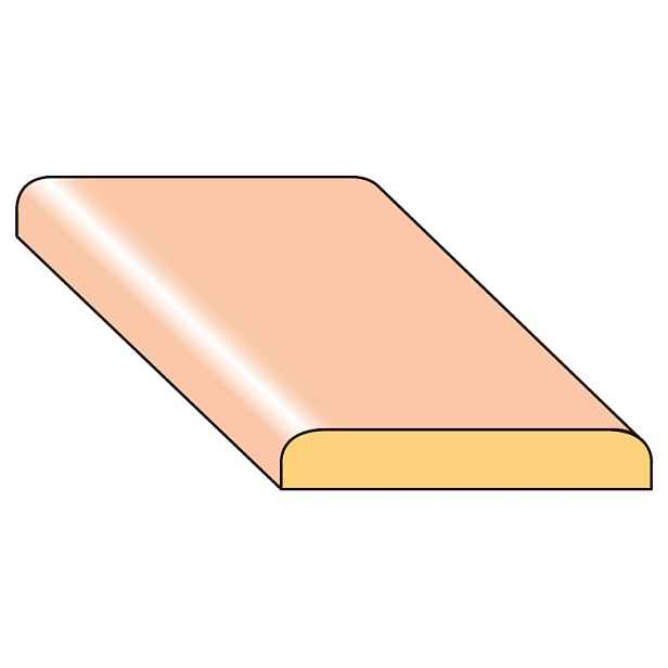 Lišta krycí K4 smrk nastavený 25×4×2000 mm, 25 ks/bal.