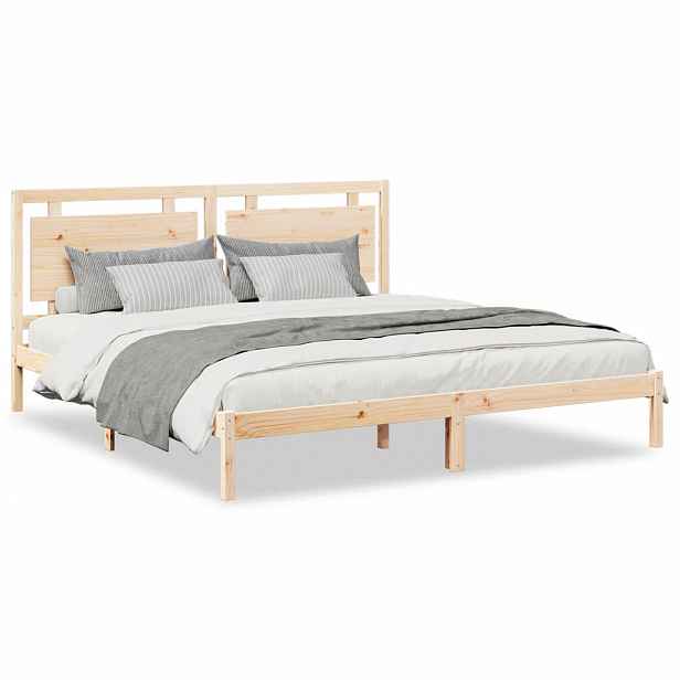 vidaXL Prodloužený rám postele bez matrace 200 x 210 cm masivní dřevo