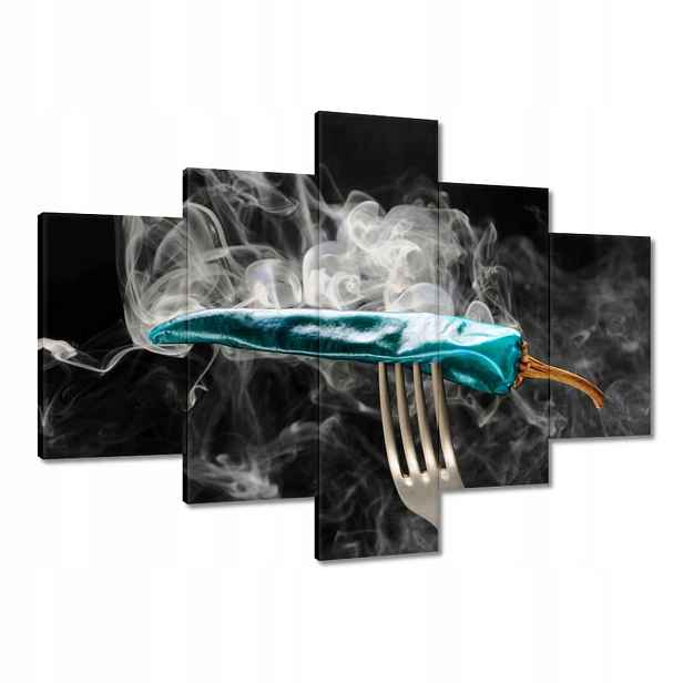Obrazy 100x70 Modrá paprika