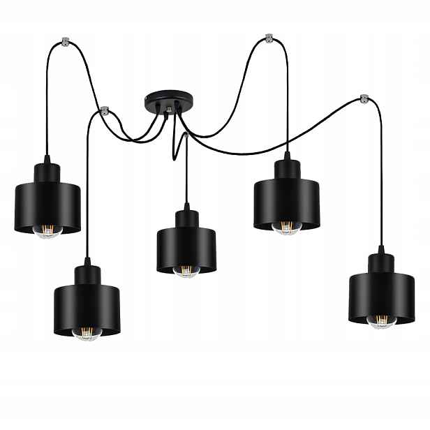 Závěsná Stropní Lampa Lustr Pavouk Edison Loft