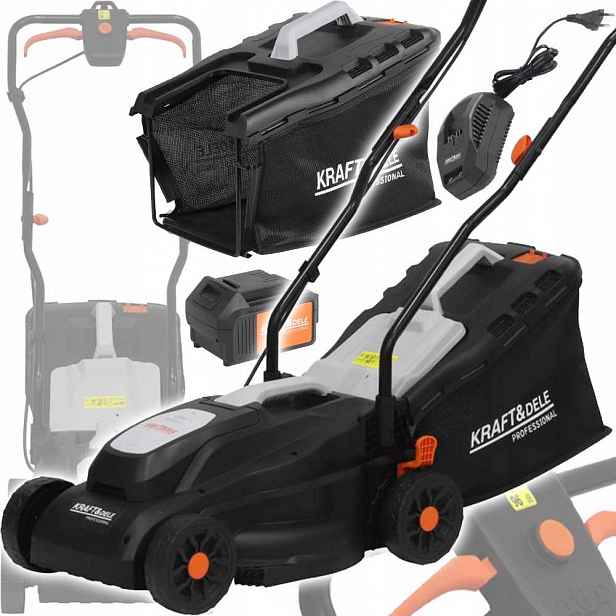 Akumulátorová Sekačka Kraft&dele KD5550 21V 4AH 33 CM Koš 32 L