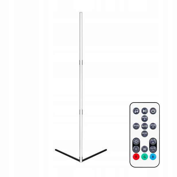 Led Podlahová Lampa 9W Stmívatelná Rgb Wi-fi Černá