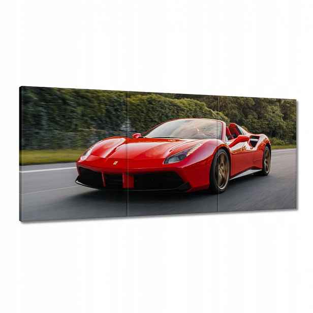Obrazy 150x70 Červené Ferrari Cesta