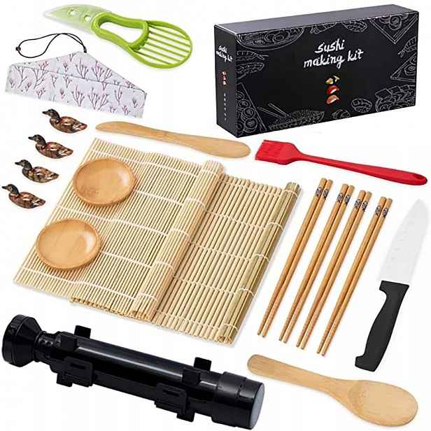 Sada Roller na výrobu sushi s rolkou Nůž Tyčinky XXL