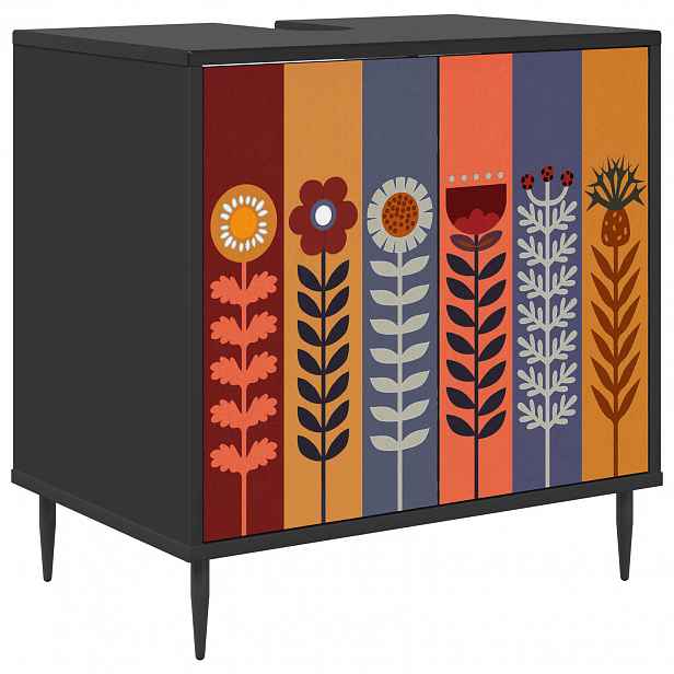 vidaXL Koupelnová skříň ESSEN Černý dub 60 x 40 x 61 cm