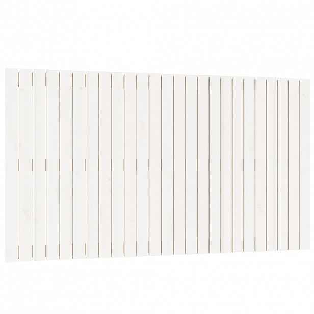 vidaXL Nástěnné čelo postele bílé 159,5x3x90 cm masivní borové dřevo