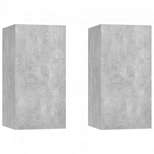 vidaXL TV stolky 2 ks betonově šedé 30,5x30x60 cm kompozitní dřevo