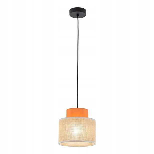 Závěsná Lampa Ozdobný Převis Obývací Pokoj Duo Juta Oranžová Na E27 3255 Tk Lighting