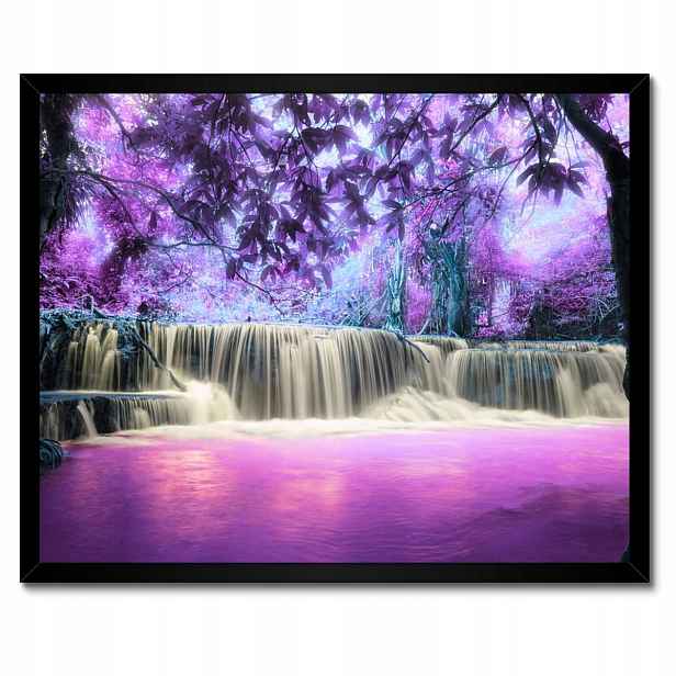 Plakáty v rámu 50x40 Fialový vodopád