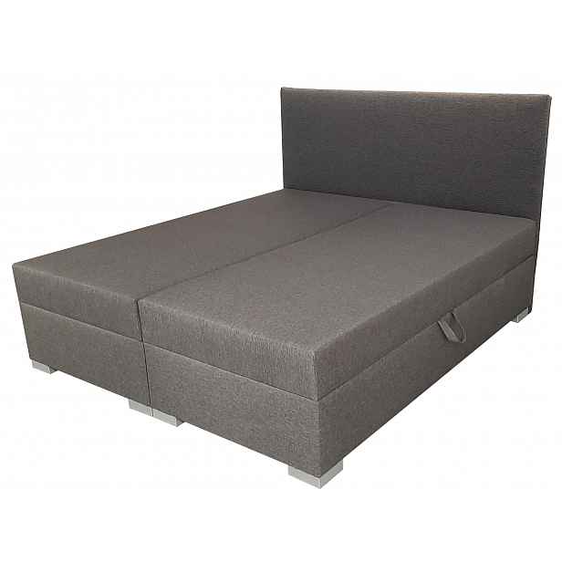 Boxspring postel šedá 200x180