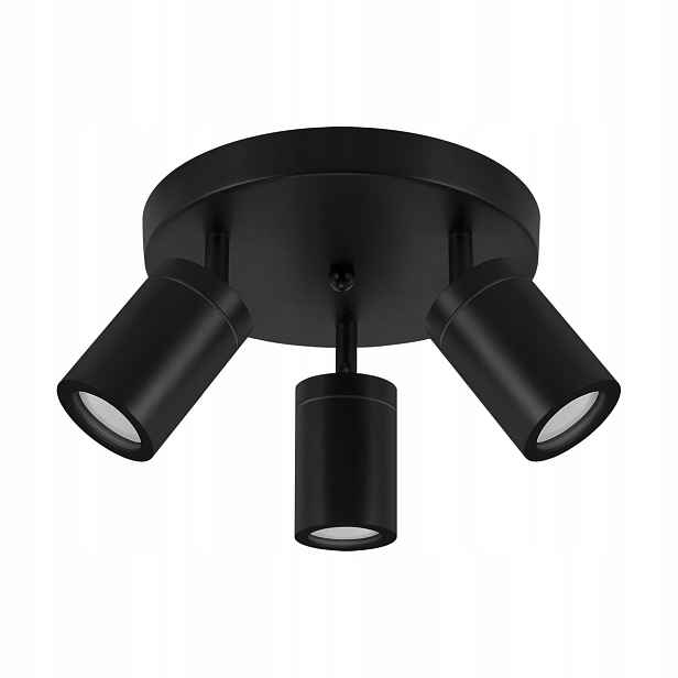 Stropní spotové svítidlo Tenor GU10 3C, černá barva