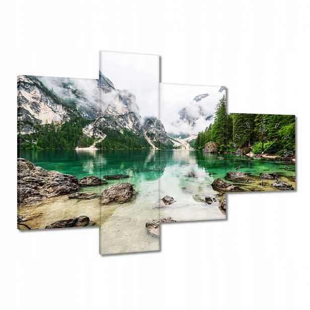 Hodiny 100x70 Horské jezero