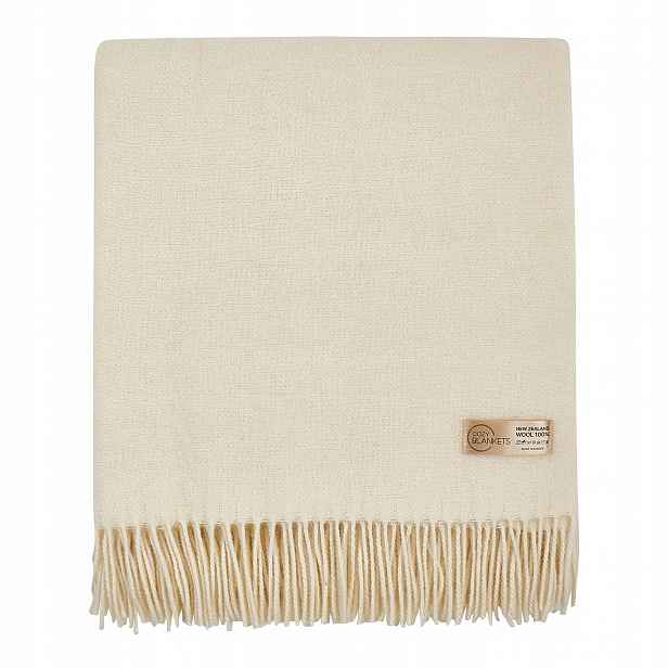 Vlněná Deka teplá měkká 100% vlna pléd deky 190x220 Cozy Blankets