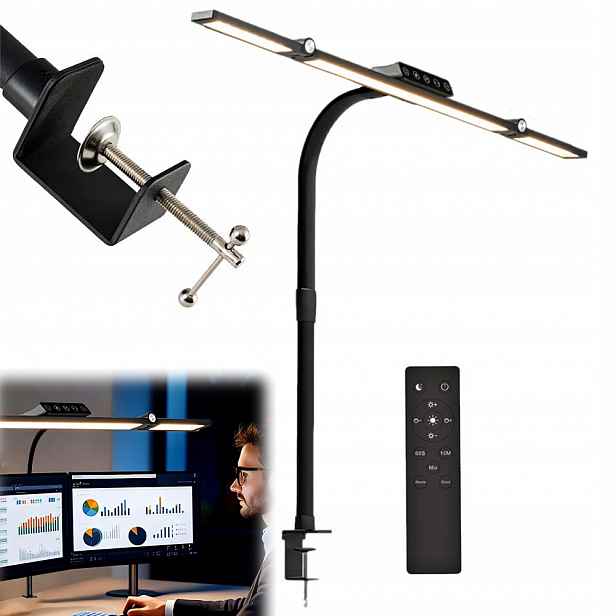 Led Kreslící lampa na stůl Bezstínová stolní lampa na pracovní desku s Dálkový Ovladač