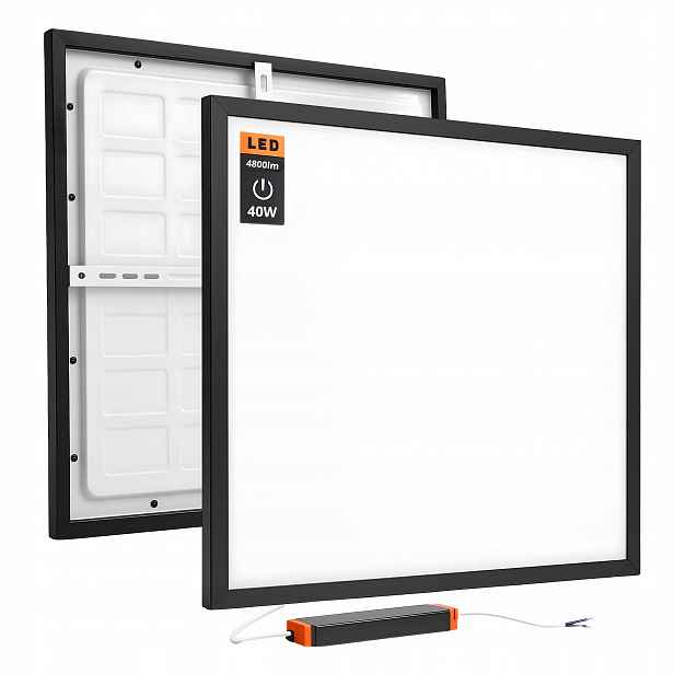 Led panel Stropní svítidlo Stropní Svítidlo nástěnný Čtverec 60x60 cm 4800lm 40W černá