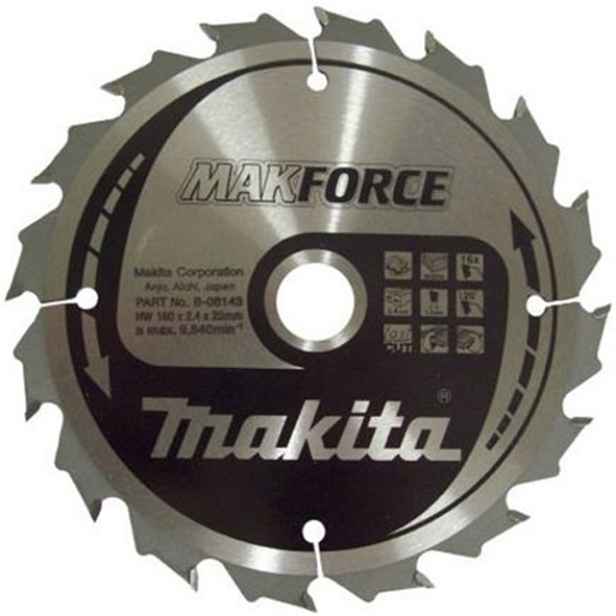Makita B-08143 Řezací Kotouč Na Dřevo 160 mm 16z