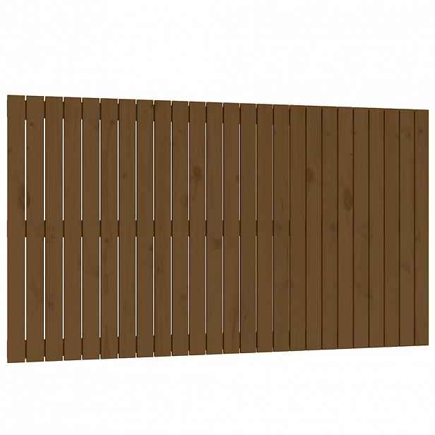 vidaXL Nástěnné čelo postele medově hnědé 159,5x3x90 cm borové dřevo