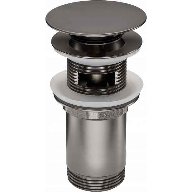 Deante Zátka Click-Clack titanium pro umyvadlo/bidet NHC_D10U