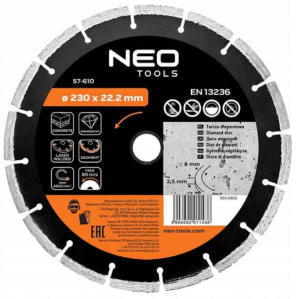 Diamantový kotouč neo tools