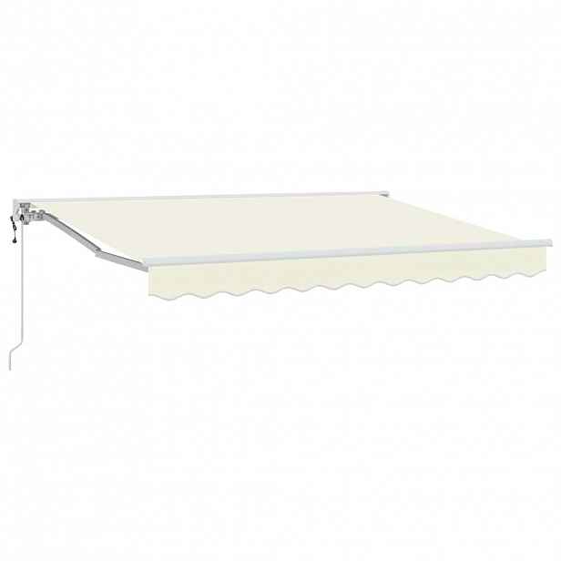 vidaXL Rám markýzy Krémová 250 x 200 cm