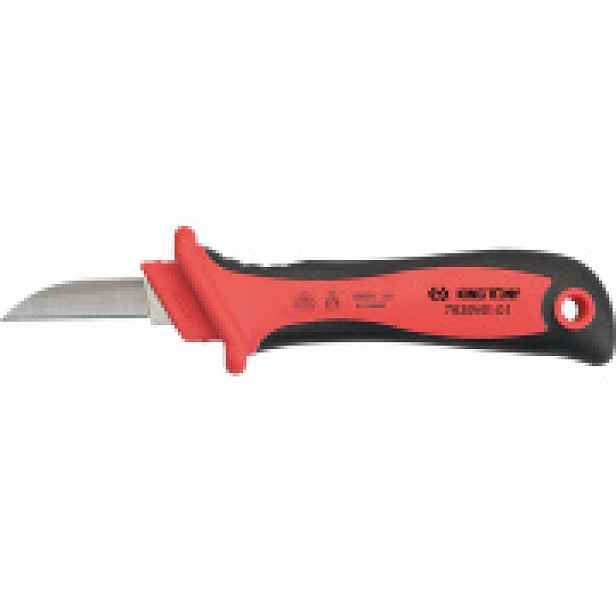 Nůž elektrikářský rovný na kabely VDE L 200 mm King Tony 7939VE-07