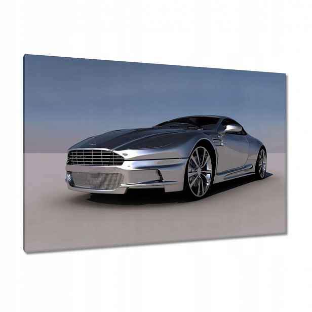 Obrazy 120x80 Stříbrný Aston Martin