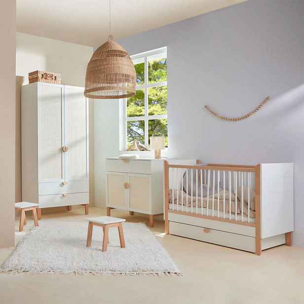 Petits-meubles POKOJ PRO MIMINKO 3DÍLNÝ Laurie Bílá a dřevo
