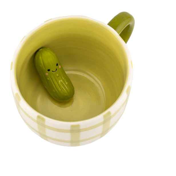 Světle zelený hrnek Surprise Pickle – Sass & Belle