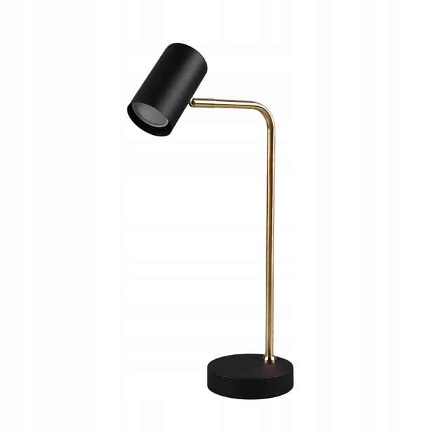 Trio Stolní lampa Marley černo-zlatá, nastavitelná, GU10