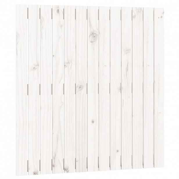 vidaXL Nástěnné čelo postele bílé 82,5x3x90 cm masivní borové dřevo