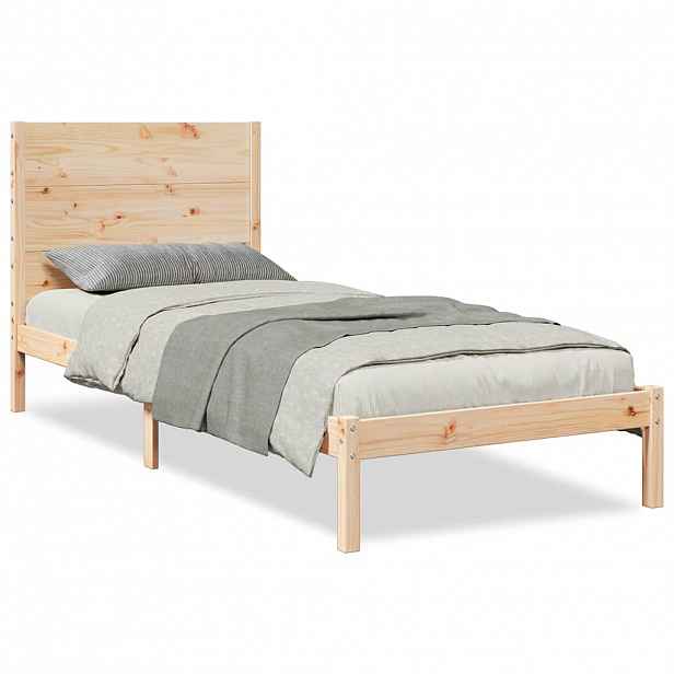 vidaXL Prodloužený rám postele bez matrace 90 x 210 cm masivní dřevo