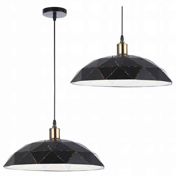 Závěsná Lampa E27 stropní svítidlo lustr Černá měď 38,5 cm
