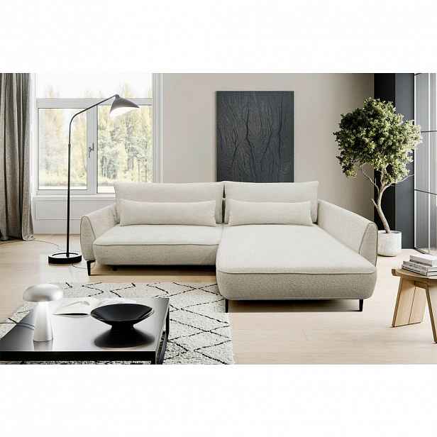 MID.YOU ROHOVÁ SEDAČKA, textil, krémová